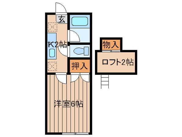 ア－バンシティ高崎Ｂ棟の物件間取画像